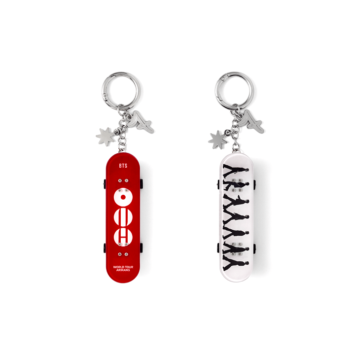 BTS Mini Skateboard Keyring
