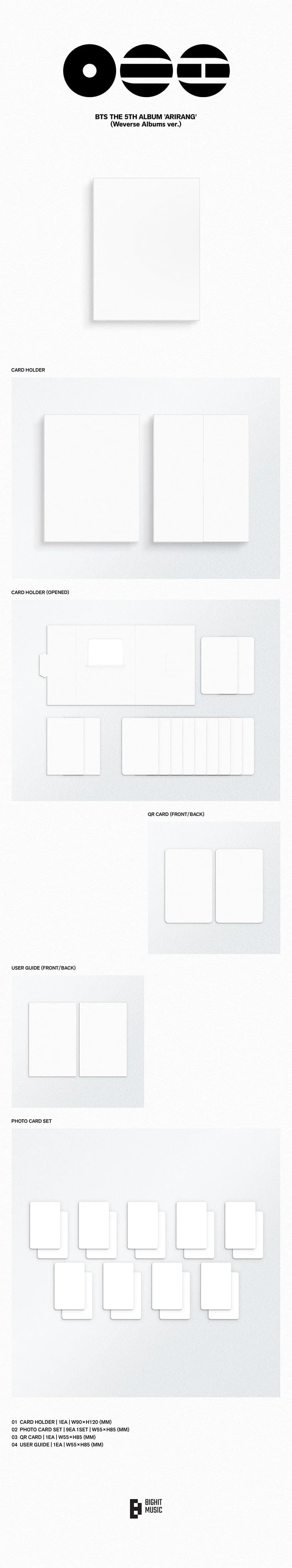 BTS - THE 5TH ALBUM ARIRANG ( Weverse Album Ver. )