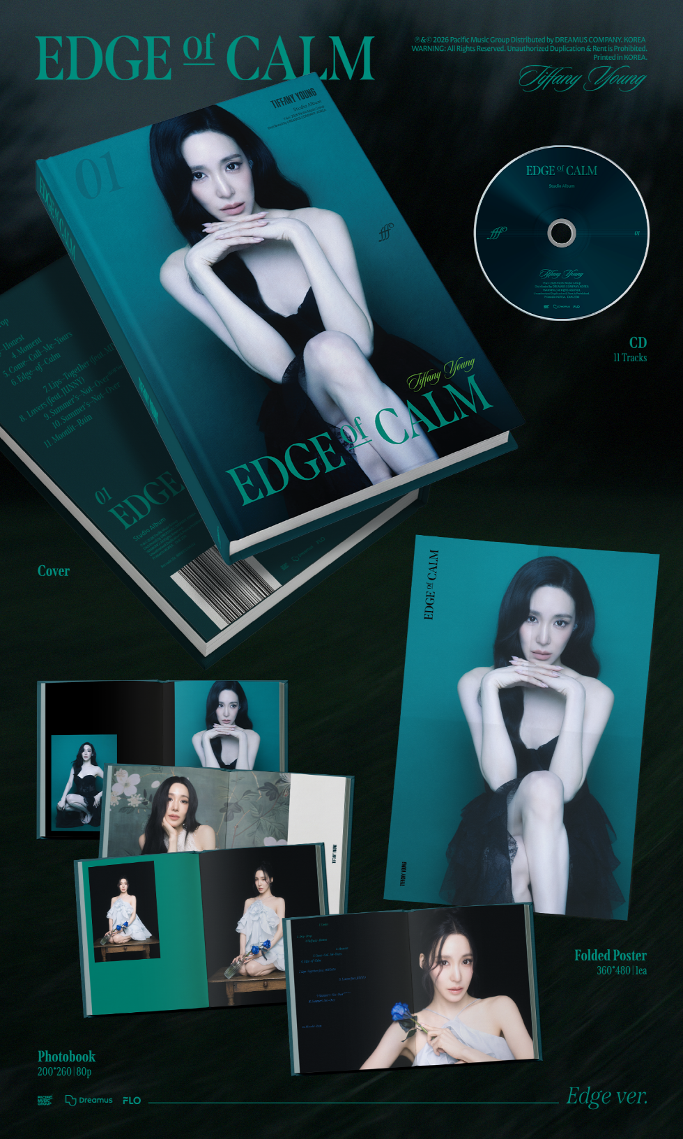 TIFFANY YOUNG - 1st Studio Album Edge of Calm ( Edge Ver. )