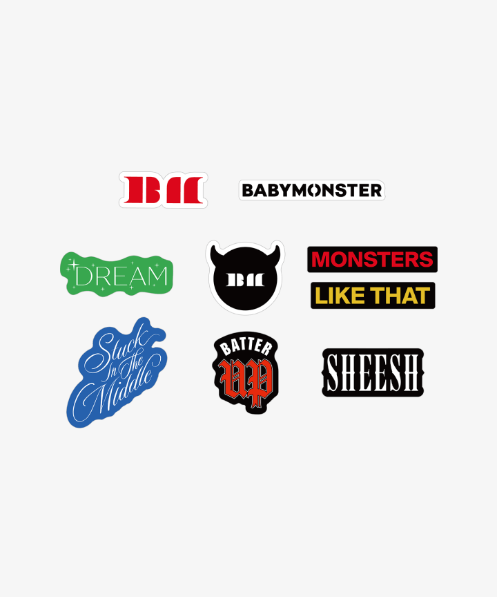 BABYMONSTER [SEEYOUTHERE] BABYMONSTER LOGO STICKER PACK