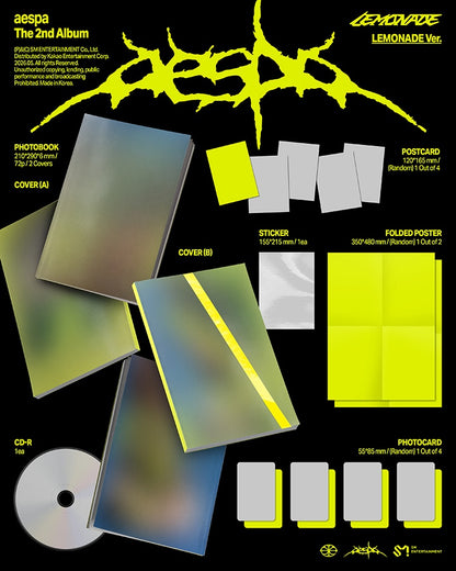 aespa The 2nd Album [LEMONADE] (LEMONADE Ver.) (Random)
