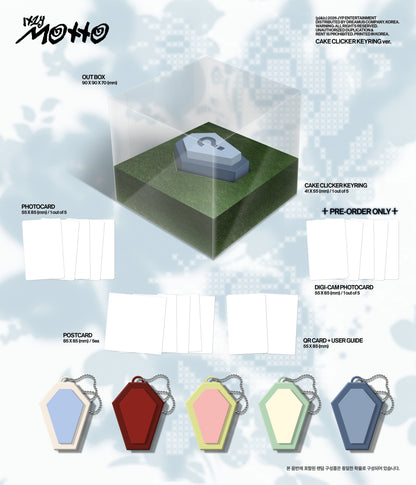 ITZY Motto (CAKE CLICKER KEYRING Ver.)