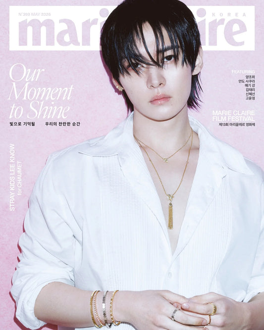 STRAY KIDS LEE KNOW - MARIE CLAIRE MAGAZINE 2026 MAY ISSUE COVER B
