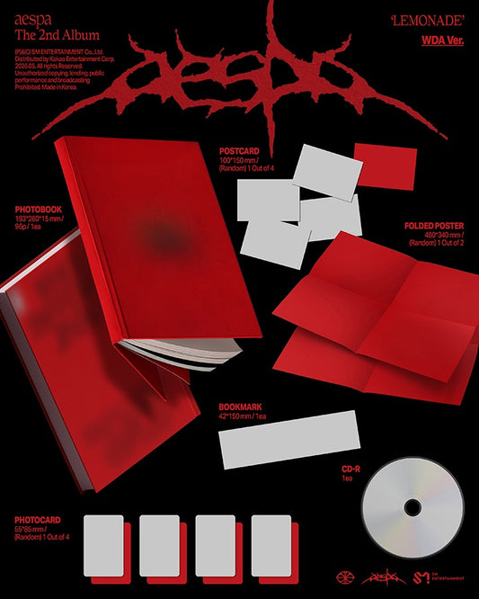 aespa The 2nd Album [LEMONADE] (WDA Ver.)
