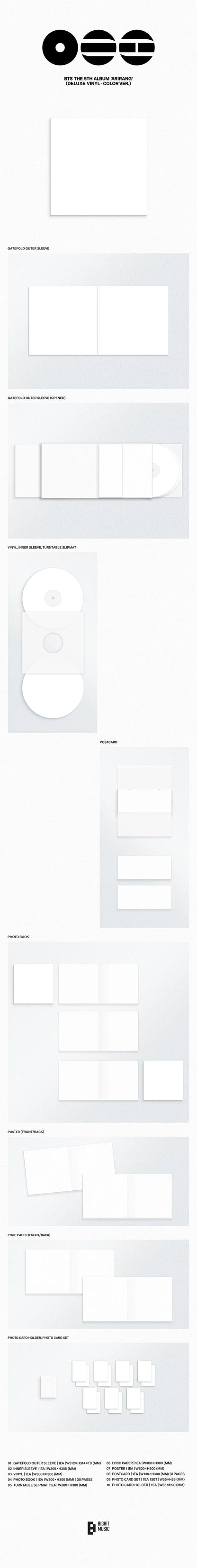 BTS - THE 5TH ALBUM ARIRANG ( DELUXE VINYL ) [RANDOM]