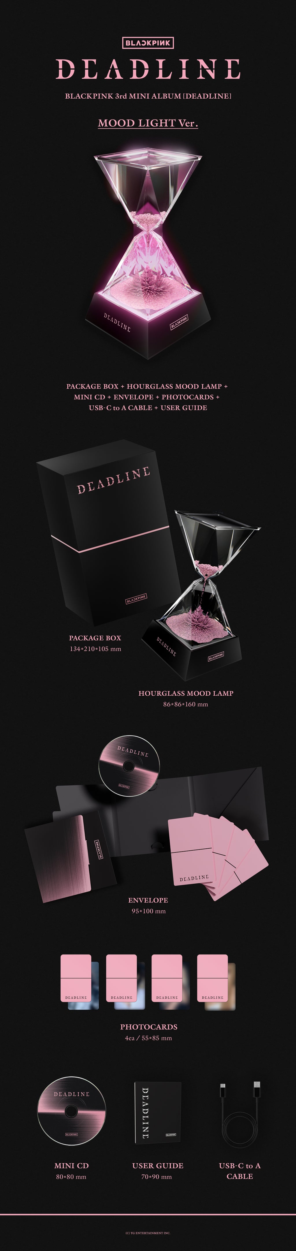 BLACKPINK - 3rd Mini Album DEADLINE ( MOOD LIGHT Ver. )
