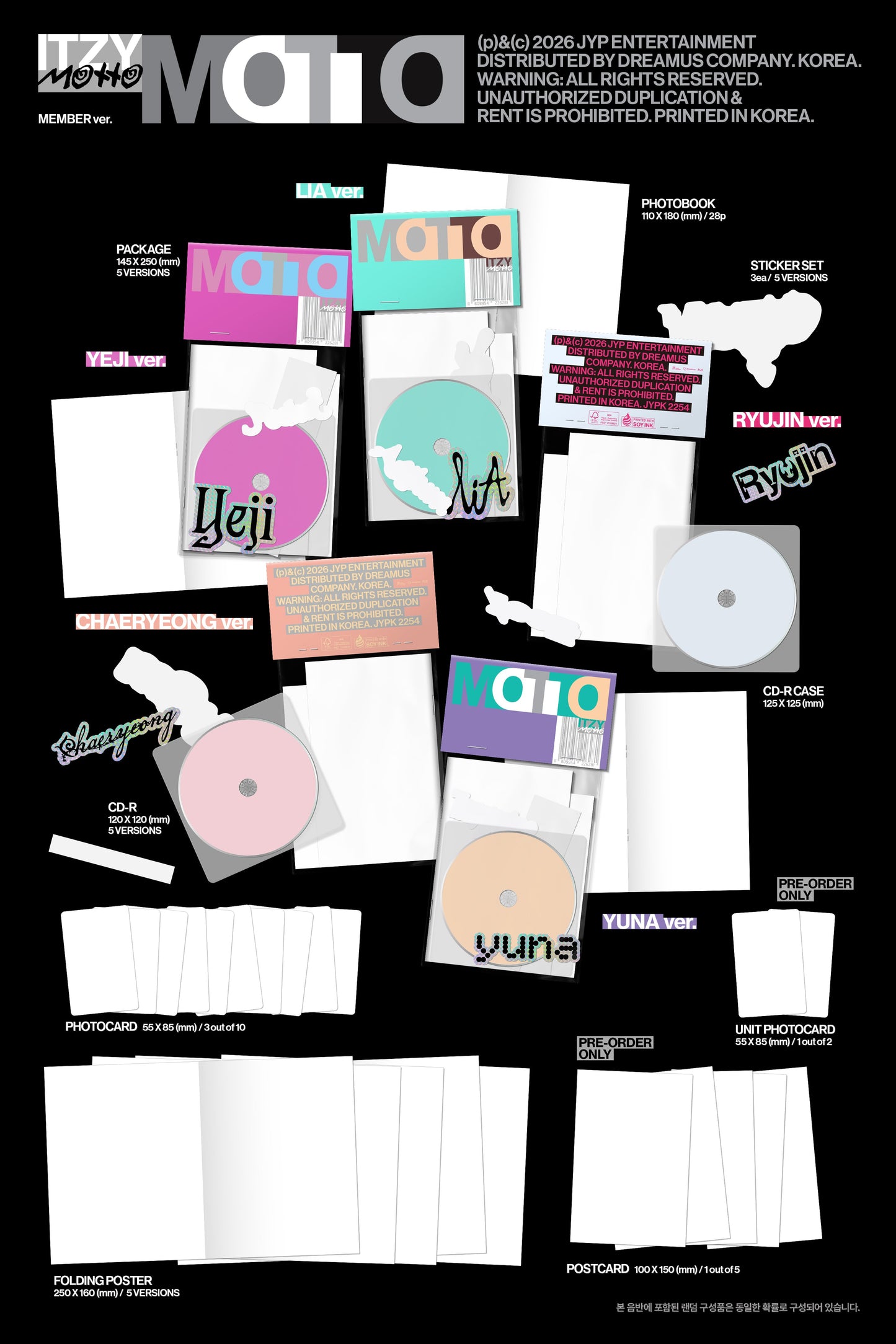 ITZY Motto (MEMBER Ver.) [Random]