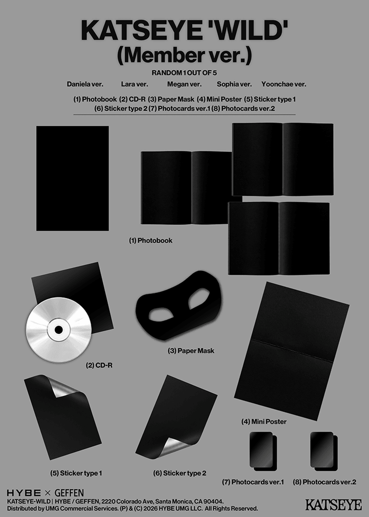 KATSEYE 'WILD' (Member ver.) (Random)