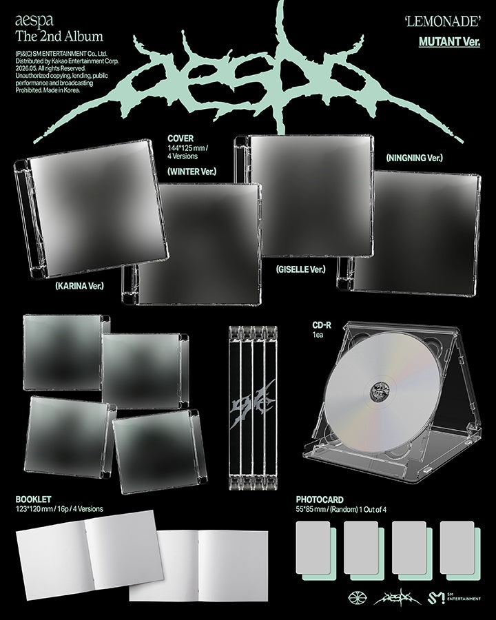 aespa The 2nd Album [LEMONADE] (MUTANT Ver.) (Random)