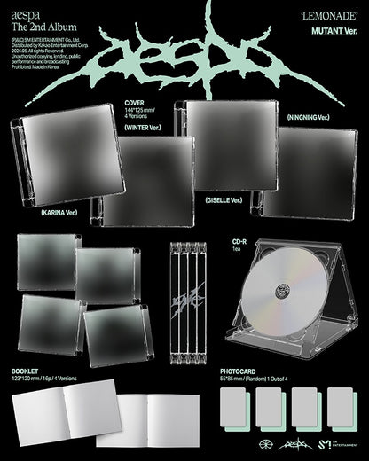 aespa The 2nd Album [LEMONADE] (MUTANT Ver.) (Random)